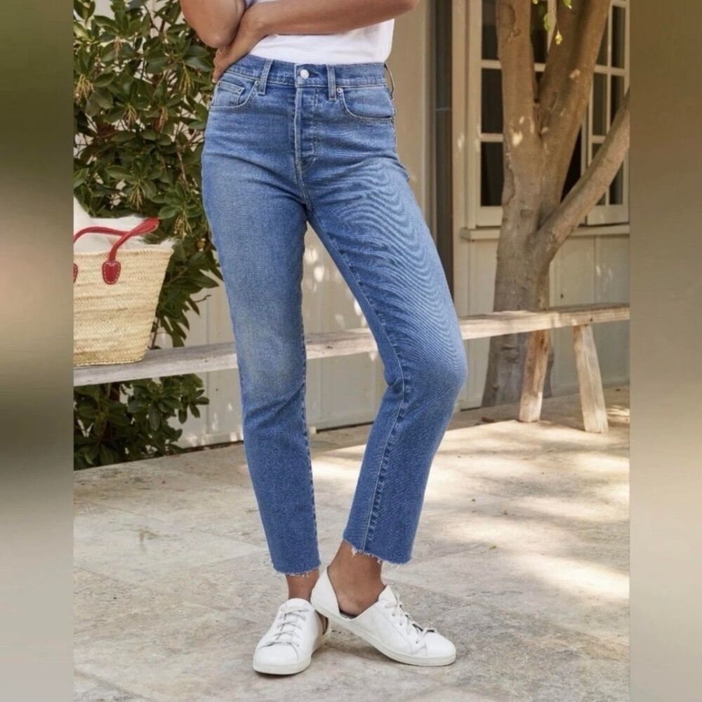 Frank & Eileen Cork Jeans Size 27 Everyday Button Fly High Rise Straight D601